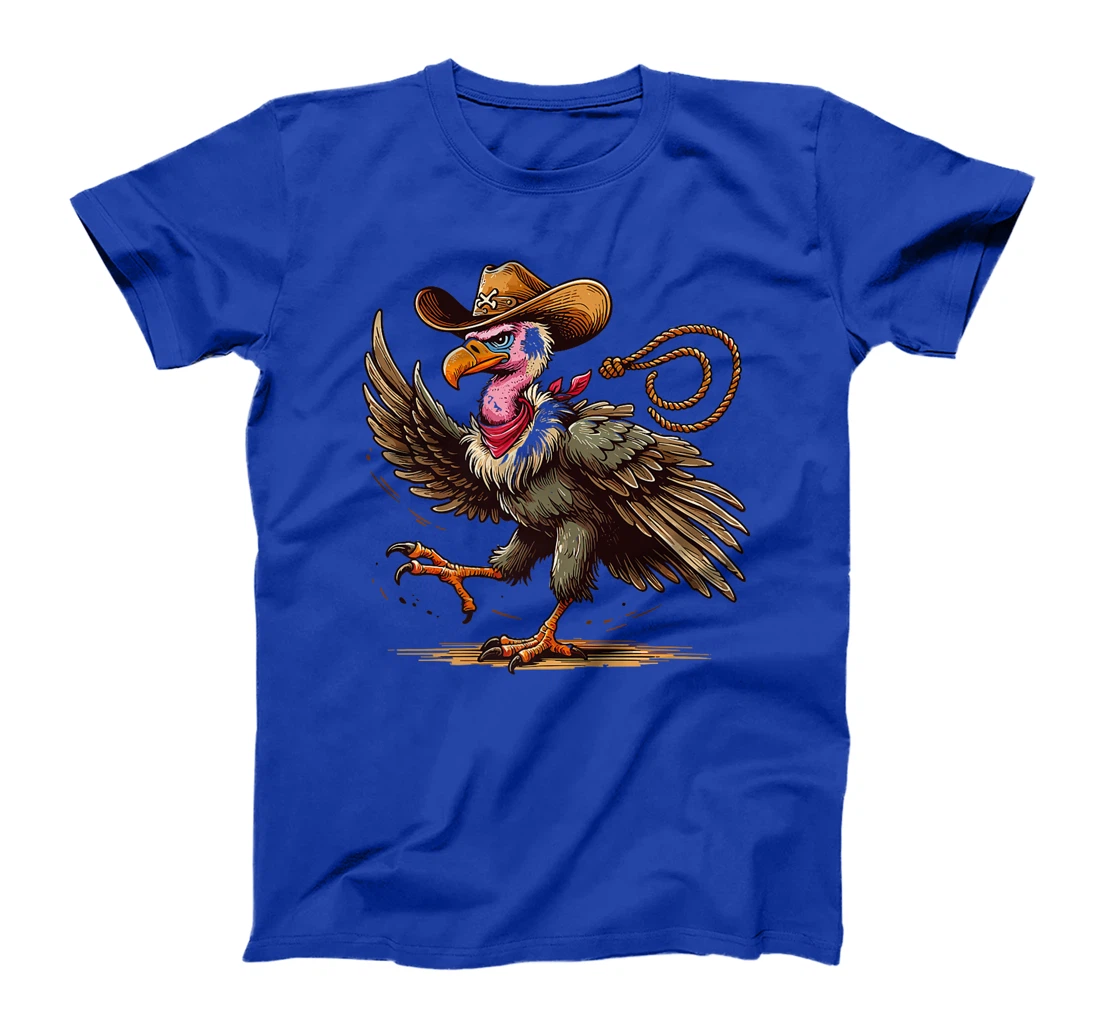 Western Rodeo Cowboy Hat Vulture Texas Animals Premium T-Shirt