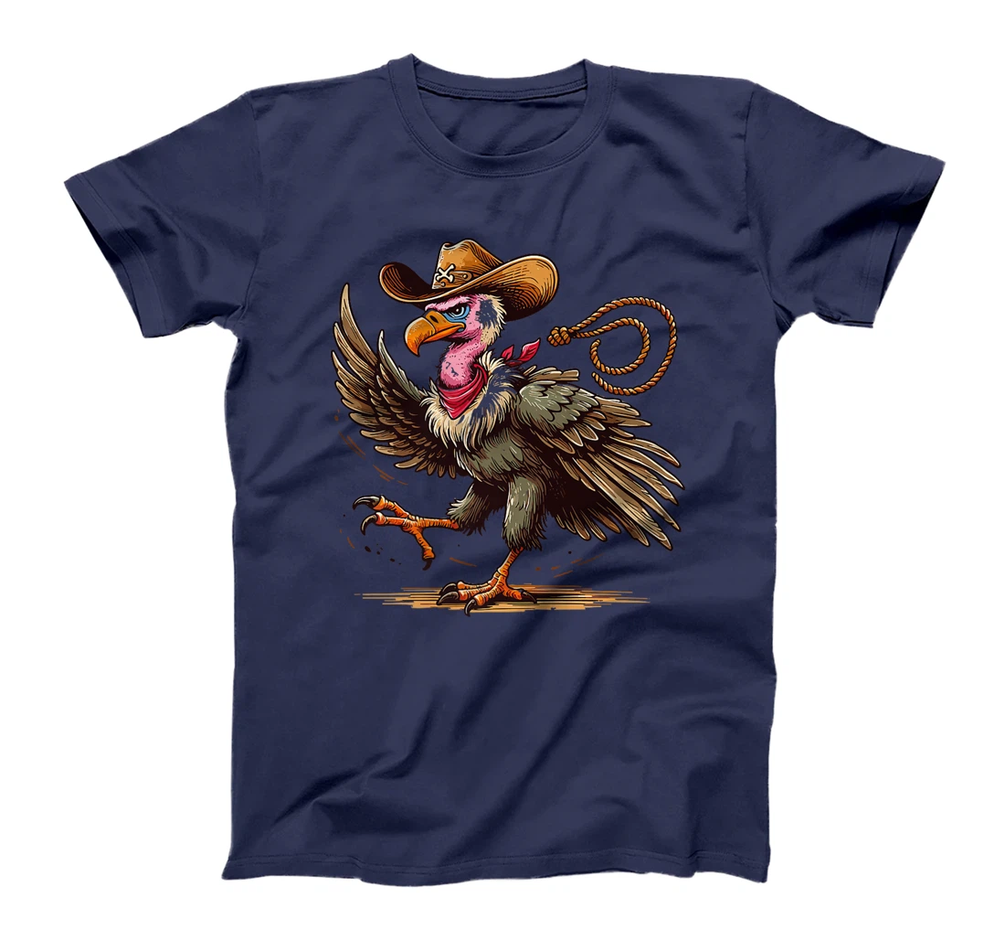 Western Rodeo Cowboy Hat Vulture Texas Animals Premium T-Shirt