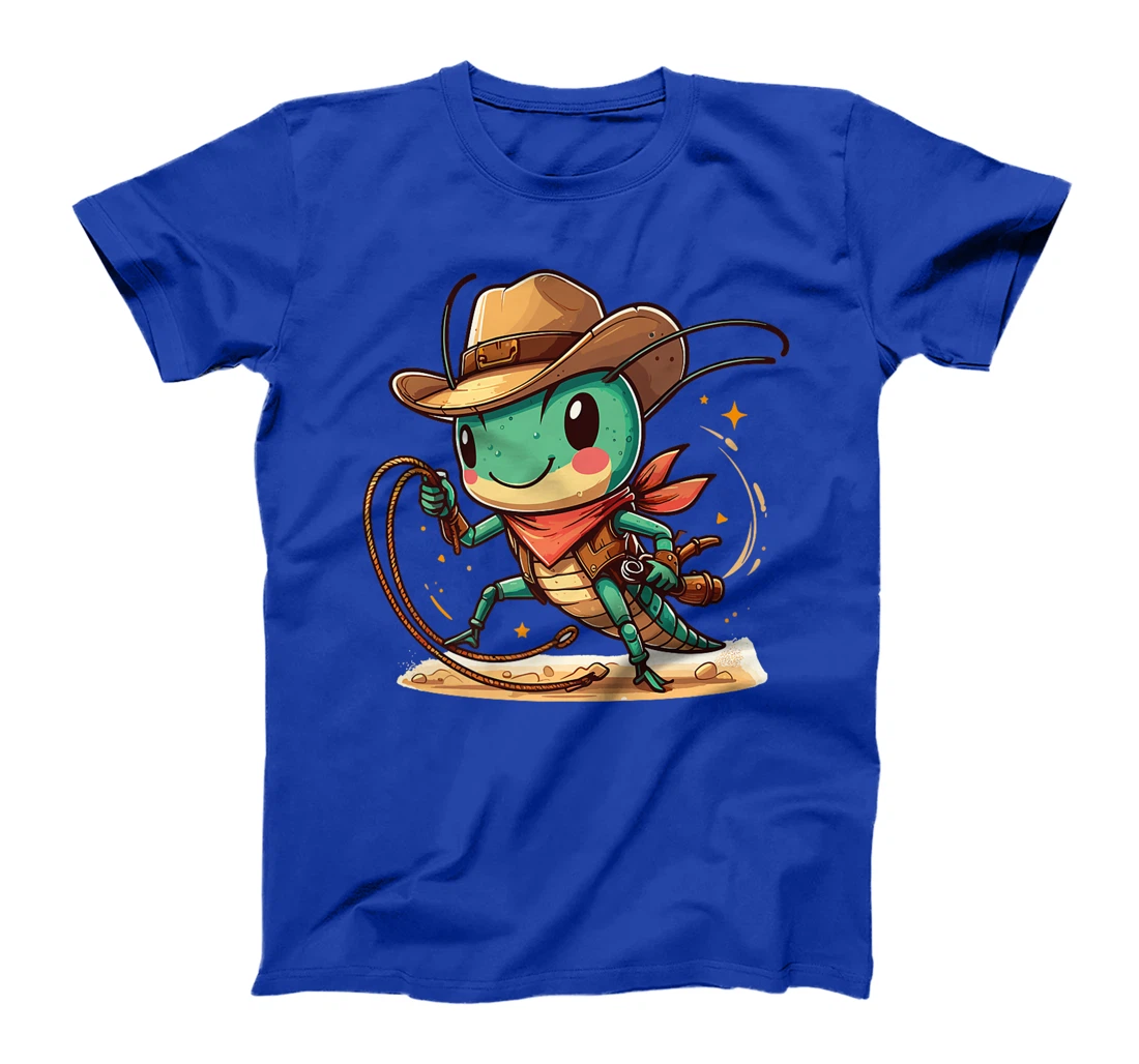 Womens Western Rodeo Cowboy Hat Grasshopper Texas Animals T-Shirt