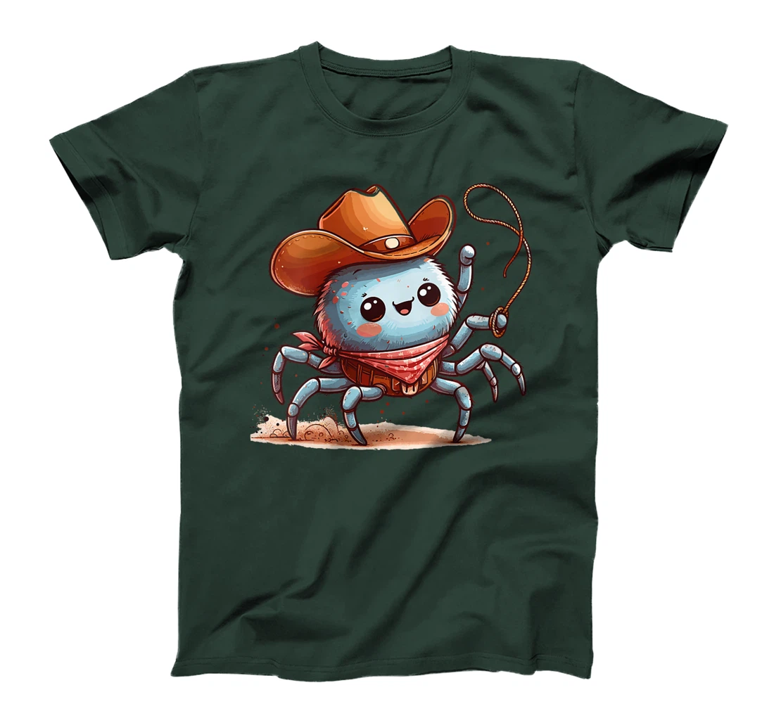 Womens Western Rodeo Cowboy Hat Spider Texas Animals T-Shirt