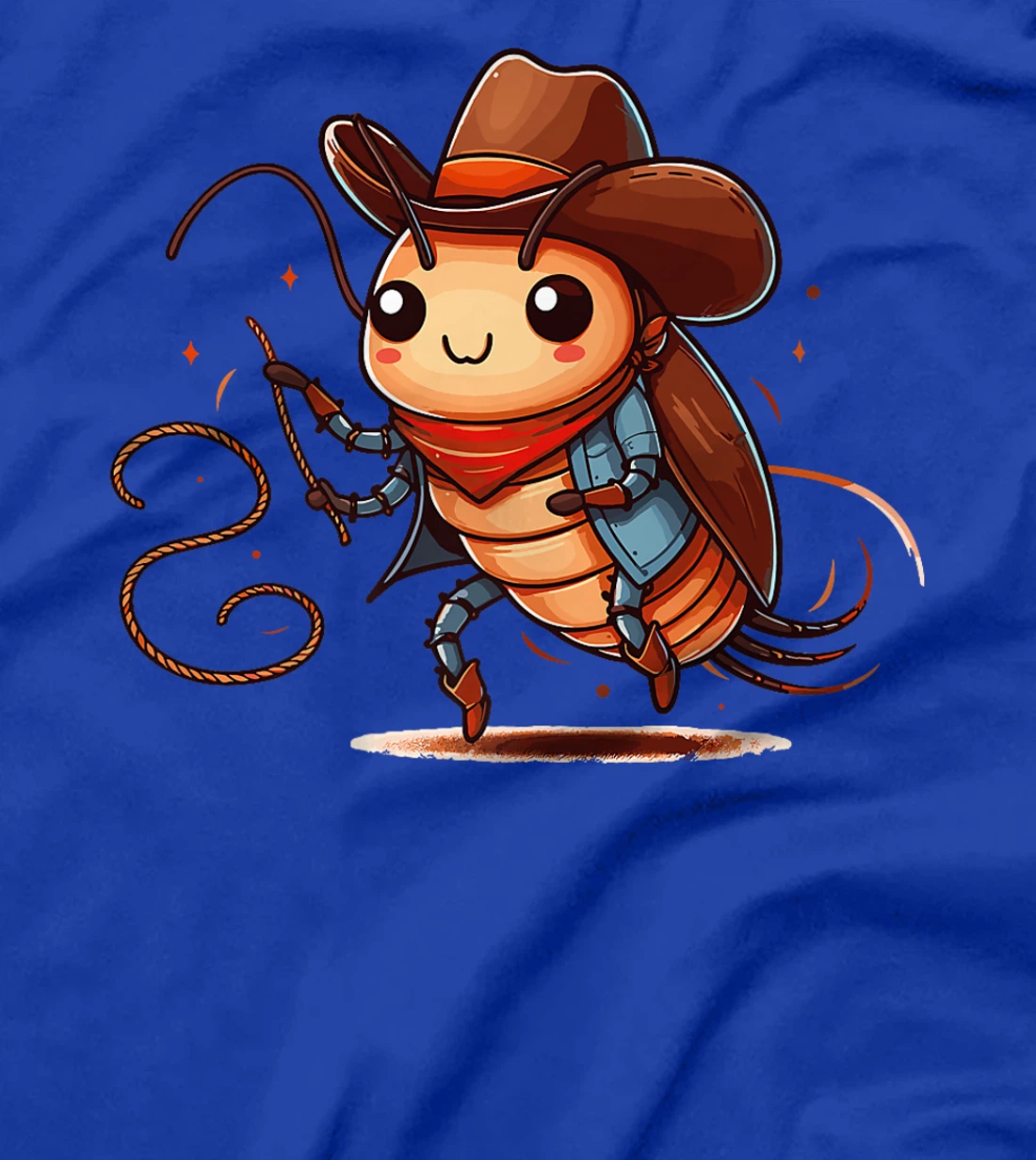 Womens Western Rodeo Cowboy Hat Cockroach Texas Animals T-Shirt