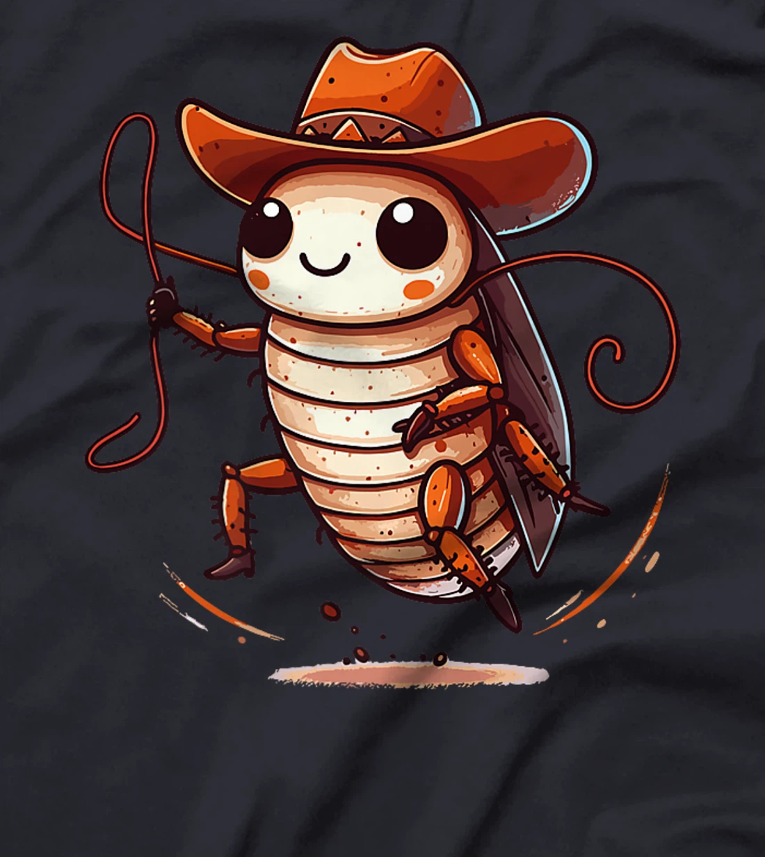 Western Rodeo Cowboy Hat Cockroach Texas Animals Premium T-Shirt