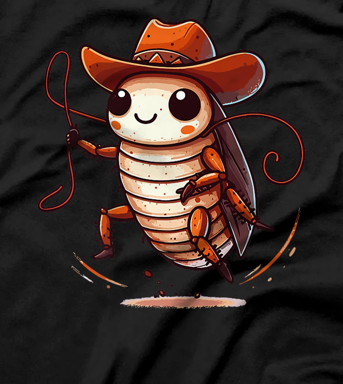 Western Rodeo Cowboy Hat Cockroach Texas Animals Premium T-Shirt