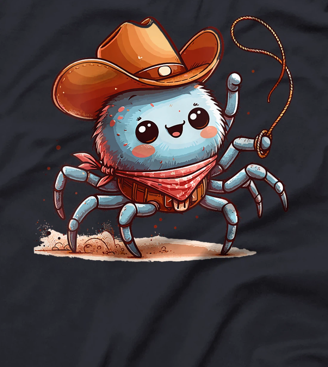 Womens Western Rodeo Cowboy Hat Spider Texas Animals T-Shirt