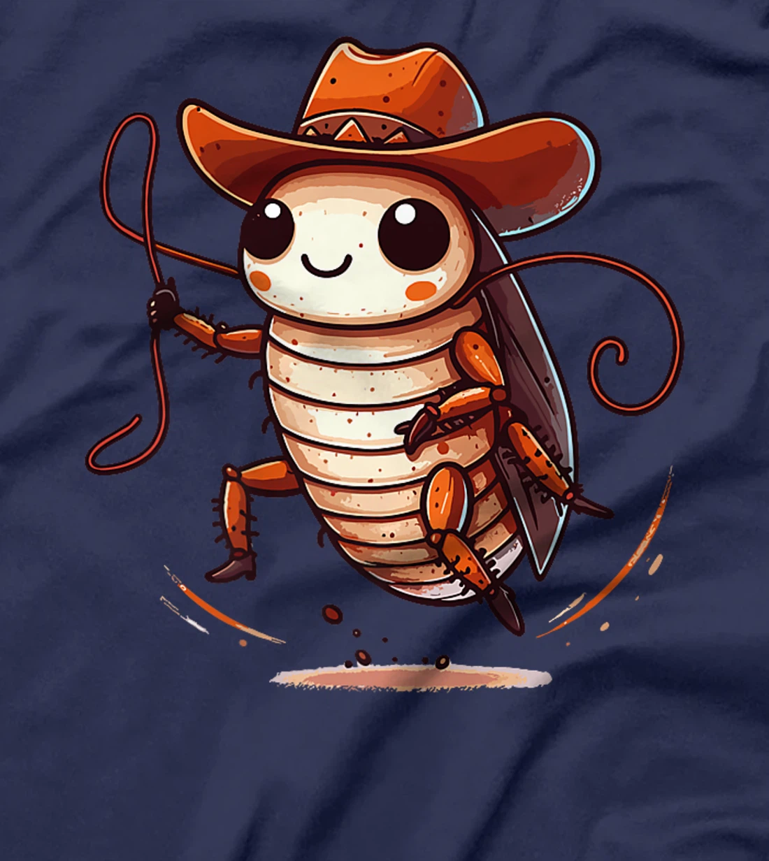 Western Rodeo Cowboy Hat Cockroach Texas Animals Premium T-Shirt