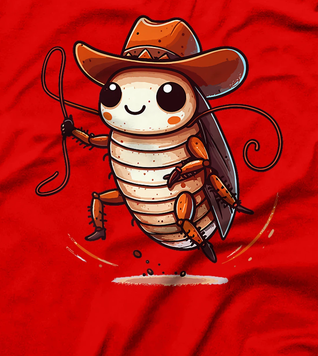 Western Rodeo Cowboy Hat Cockroach Texas Animals Premium T-Shirt