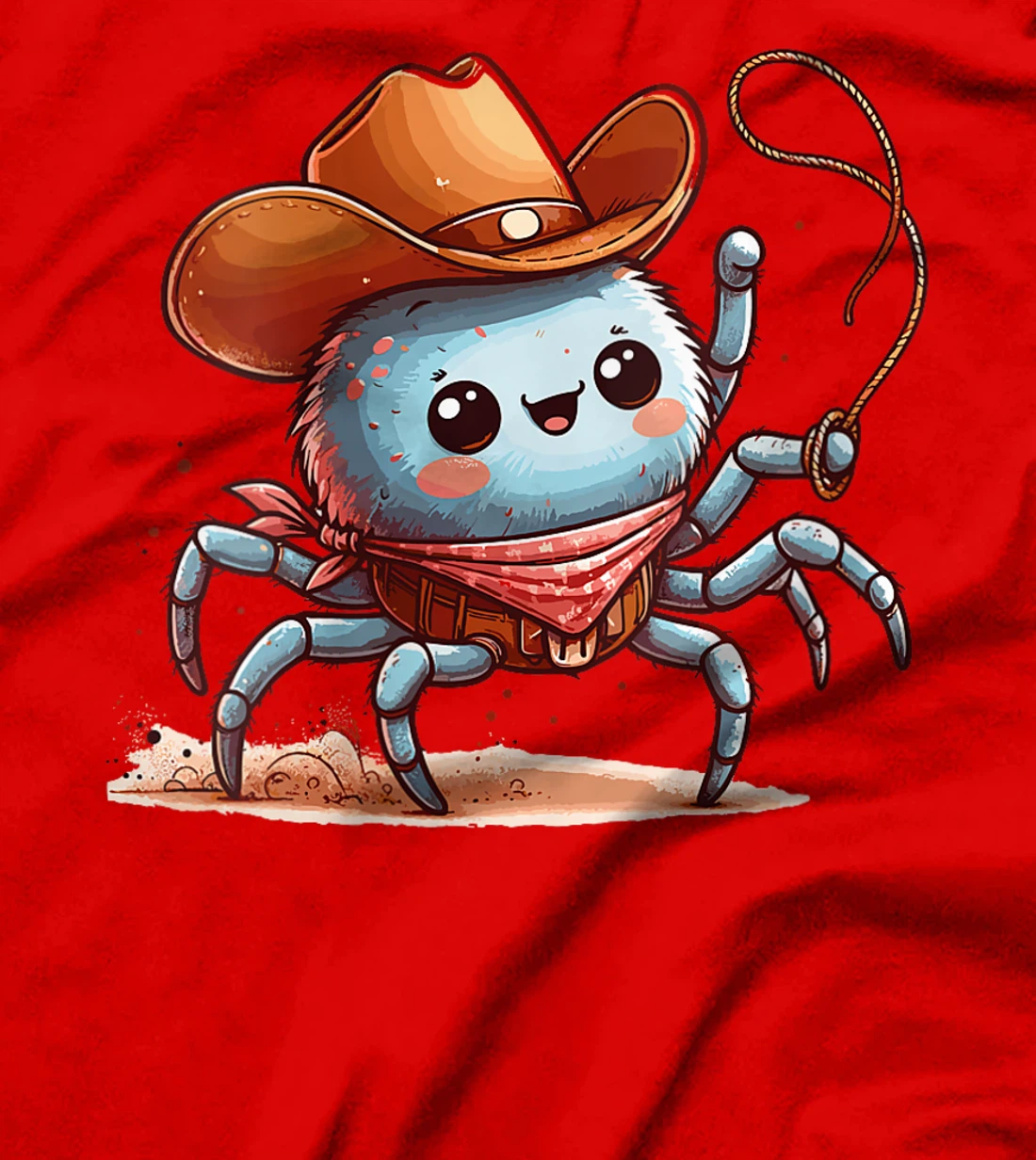 Womens Western Rodeo Cowboy Hat Spider Texas Animals T-Shirt