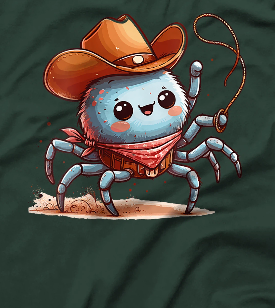 Womens Western Rodeo Cowboy Hat Spider Texas Animals T-Shirt