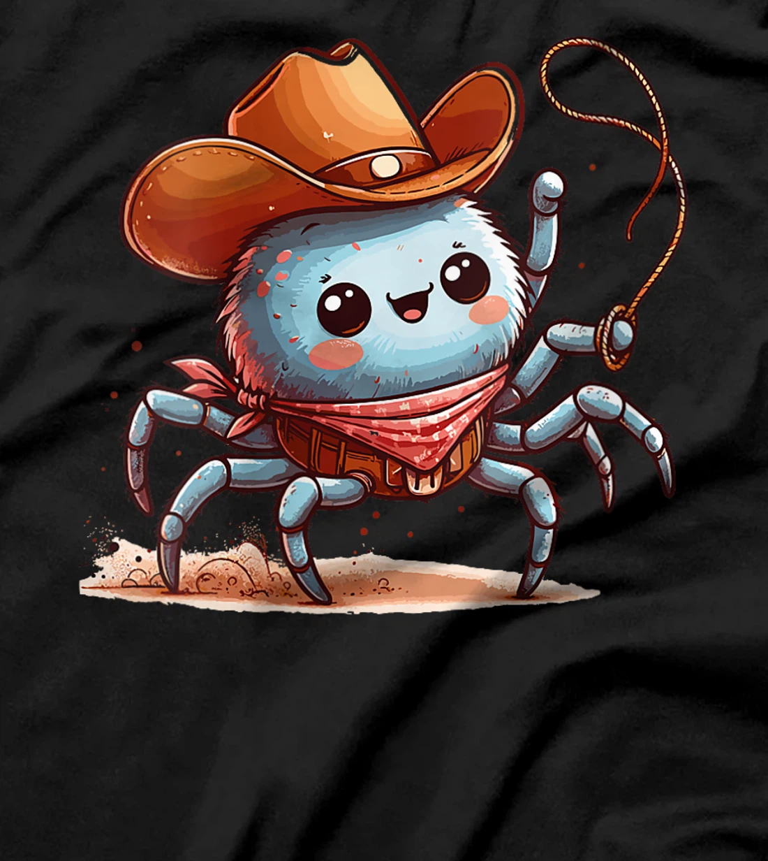 Womens Western Rodeo Cowboy Hat Spider Texas Animals T-Shirt