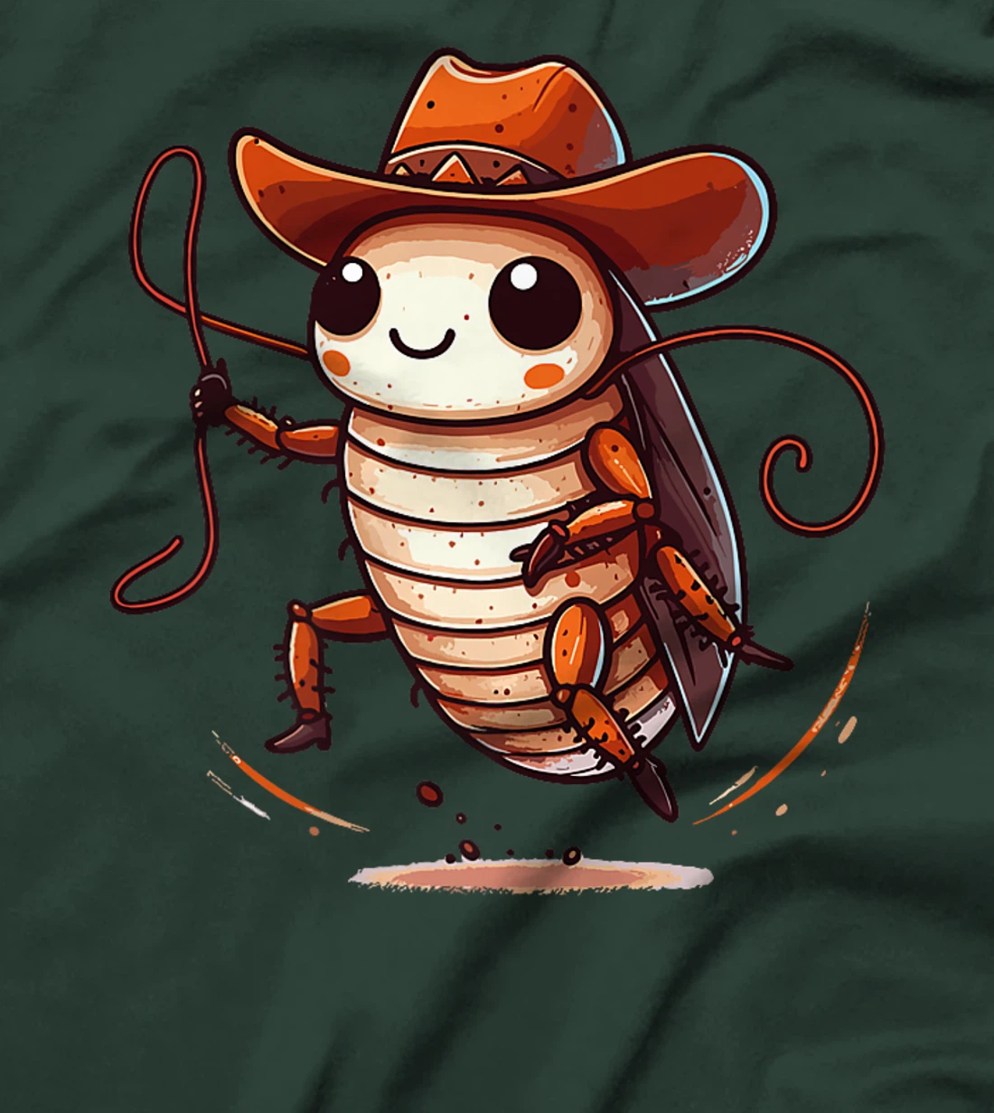 Western Rodeo Cowboy Hat Cockroach Texas Animals Premium T-Shirt