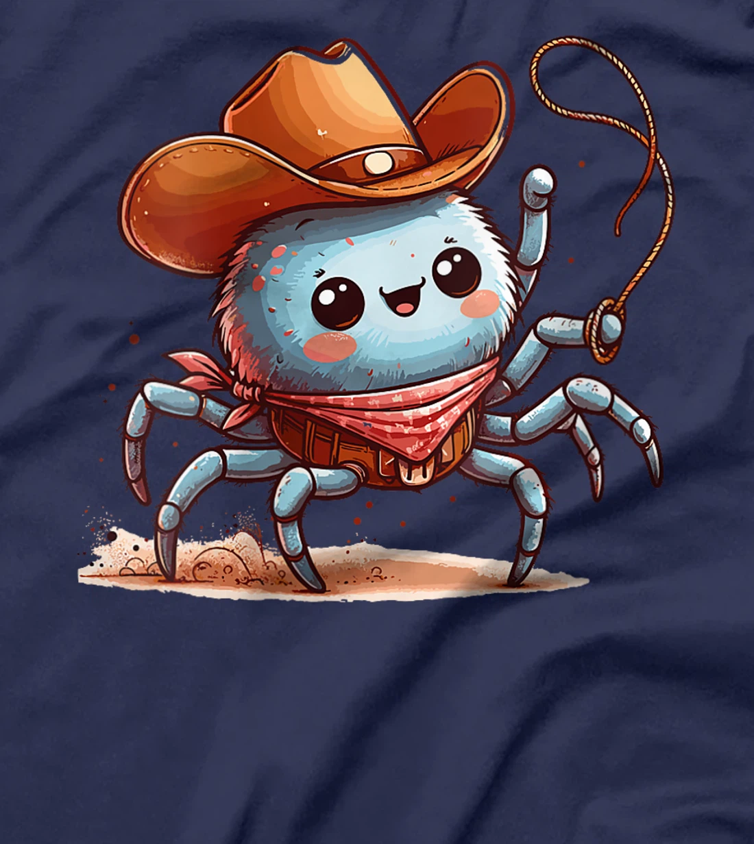 Womens Western Rodeo Cowboy Hat Spider Texas Animals T-Shirt
