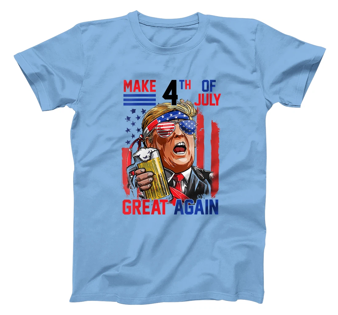 Womens Trump 2024 Make 4th of July Great Again Patriotic T-Shirt