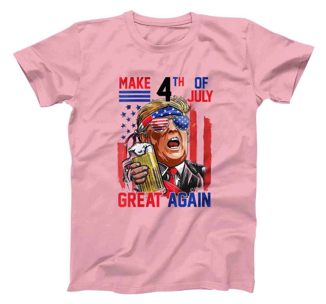 Womens Trump 2024 Make 4th of July Great Again Patriotic T-Shirt
