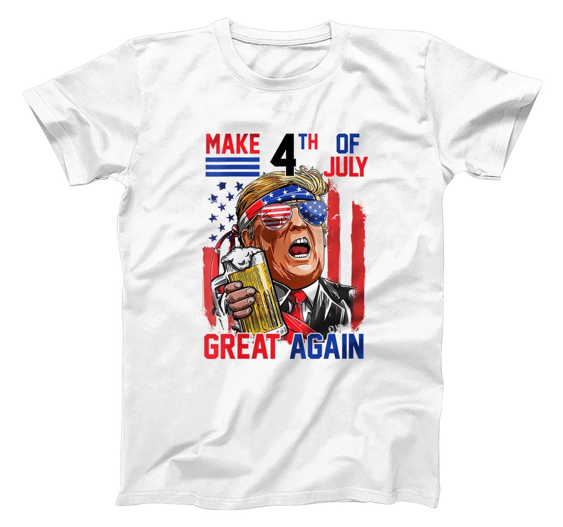 Womens Trump 2024 Make 4th of July Great Again Patriotic T-Shirt