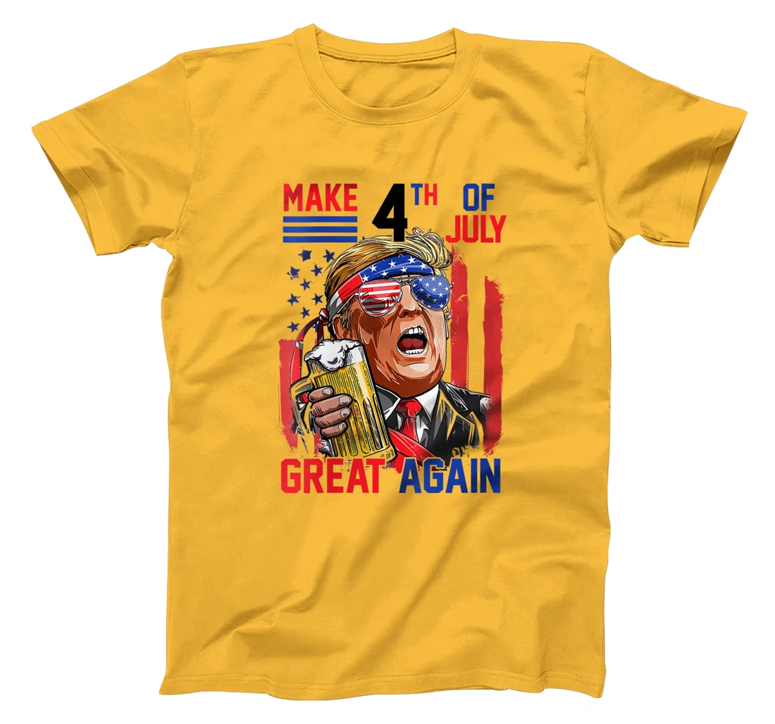 Womens Trump 2024 Make 4th of July Great Again Patriotic T-Shirt