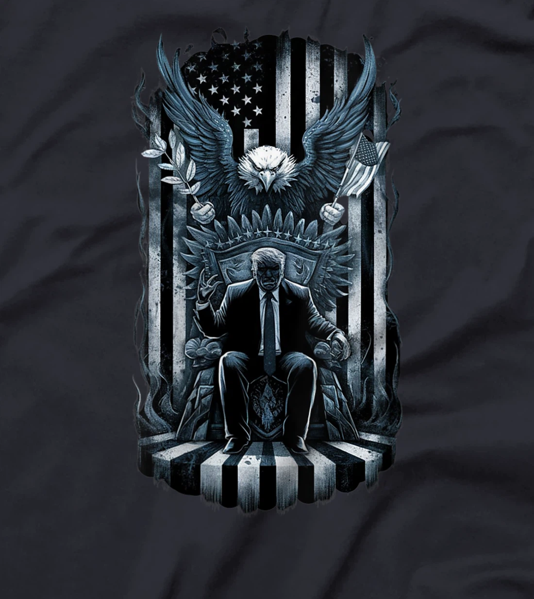 Womens Eagle America and the Trump Throne: The 2024 Election T-Shirt