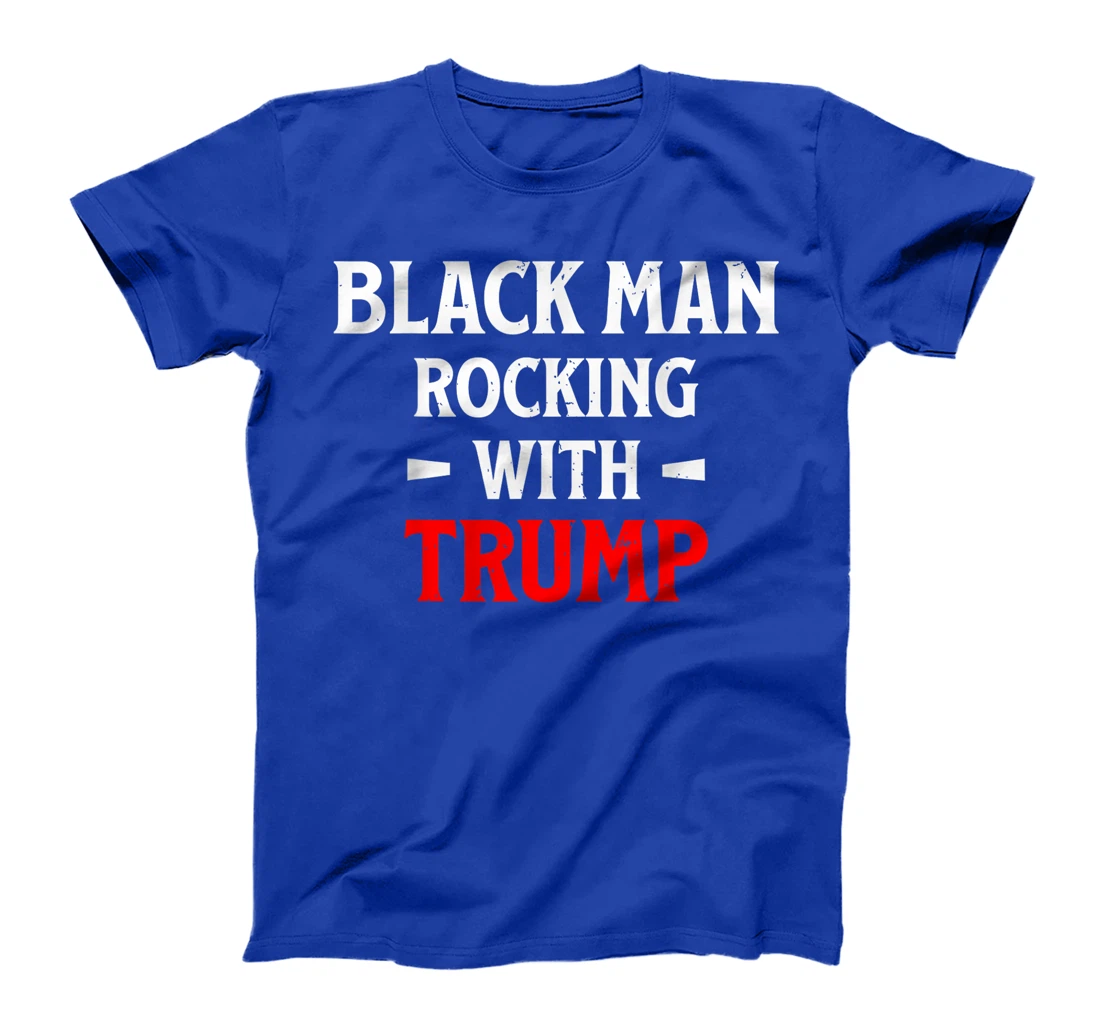 Black Man Rocking With Trump T-Shirt