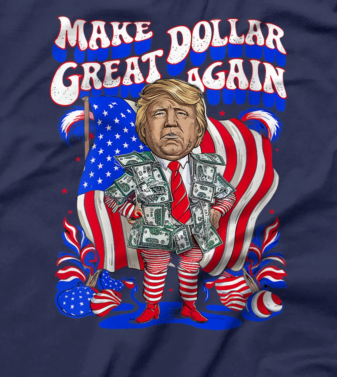 Womens Make Dollar Great Again Trump USA 2024 Elections Tuesday 5th T-Shirt