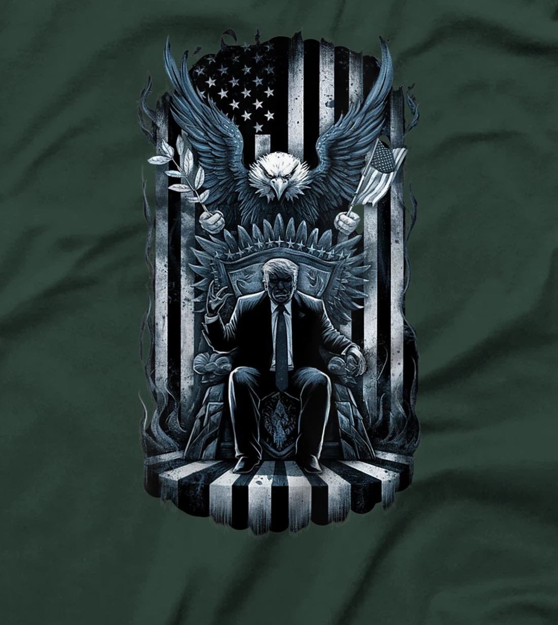 Womens Eagle America and the Trump Throne: The 2024 Election T-Shirt