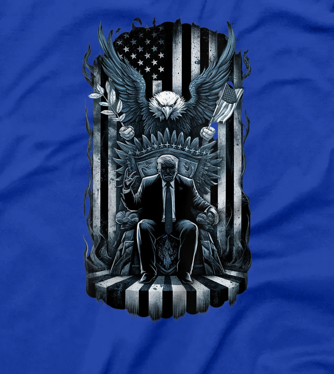 Womens Eagle America and the Trump Throne: The 2024 Election T-Shirt