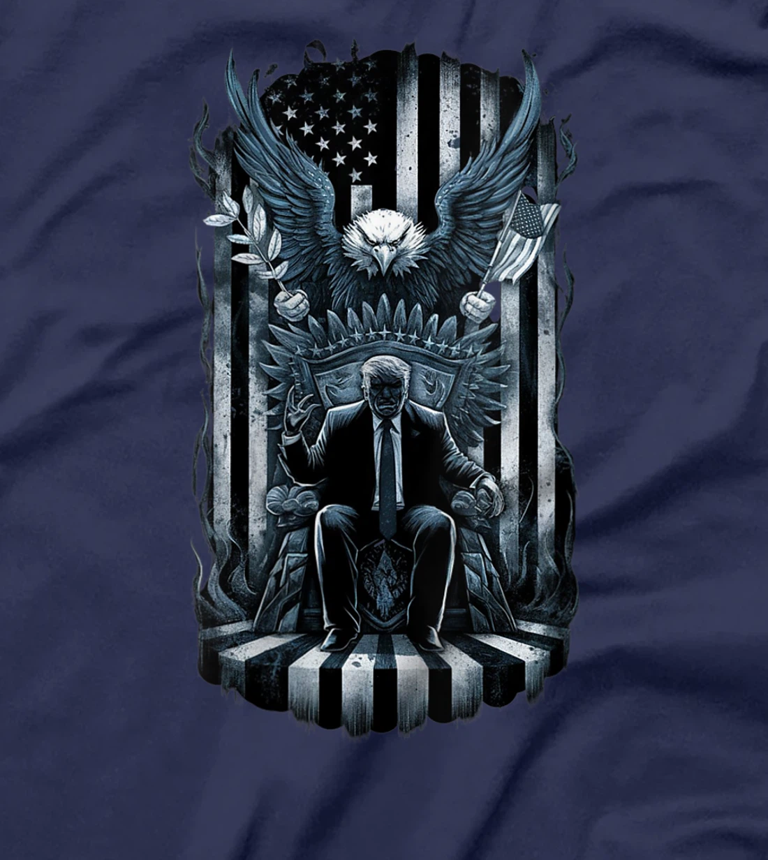 Womens Eagle America and the Trump Throne: The 2024 Election T-Shirt