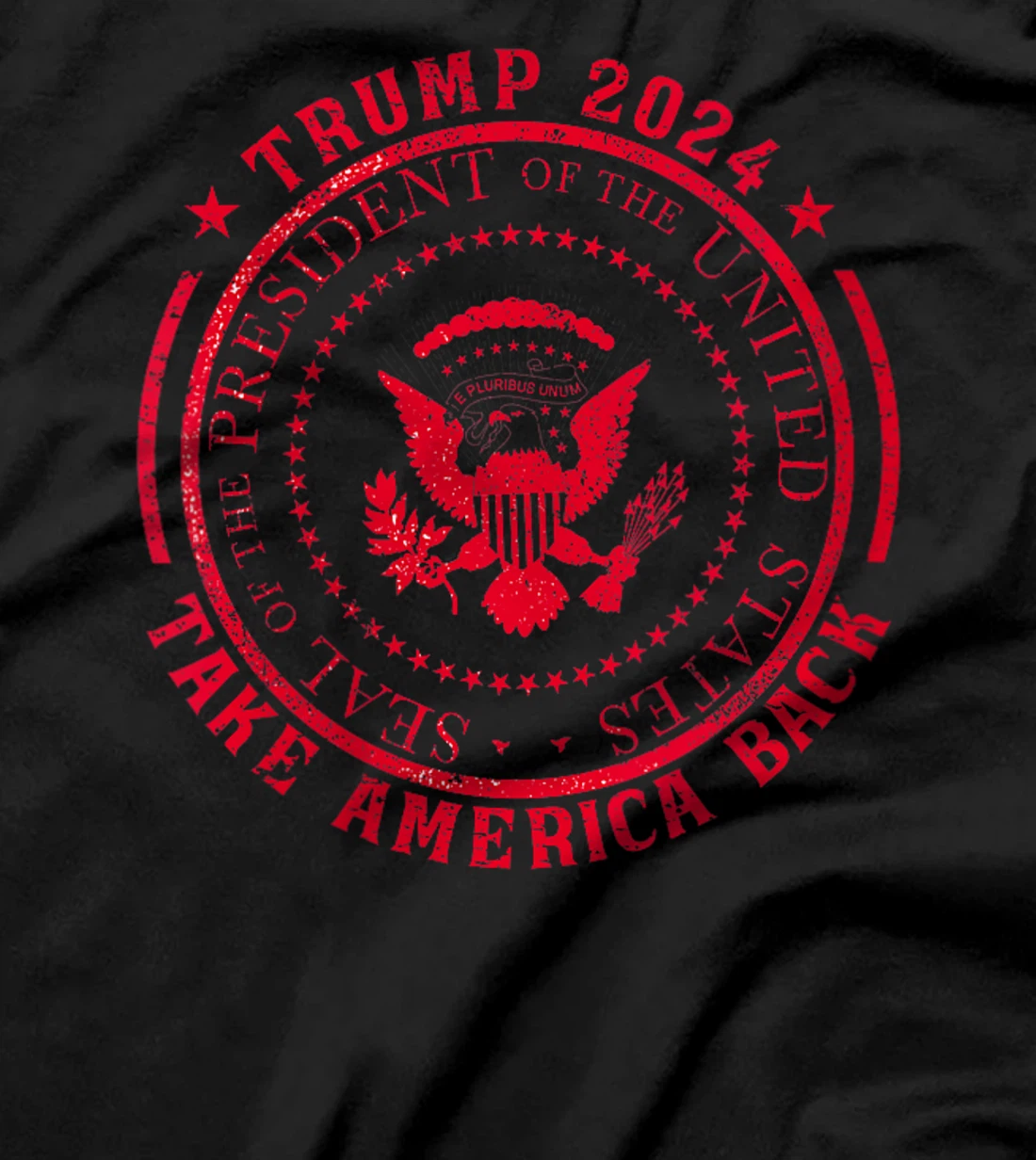 Womens Trump 2024 Take America Back Presidential Seal T-Shirt