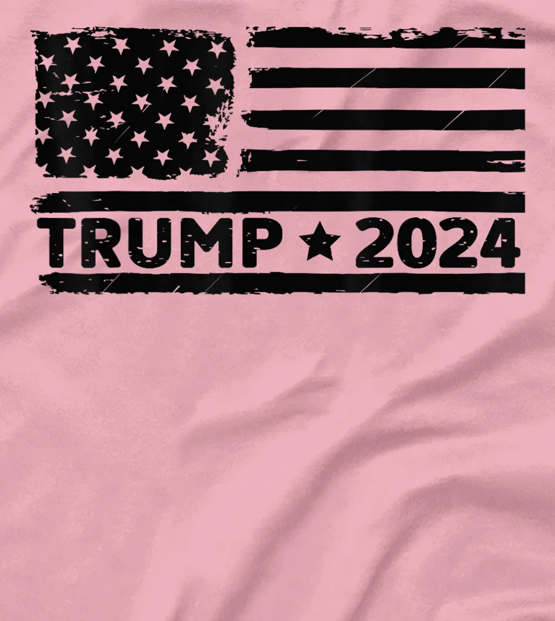 Womens Unique America Donald Trump 2024 Flag T-Shirt