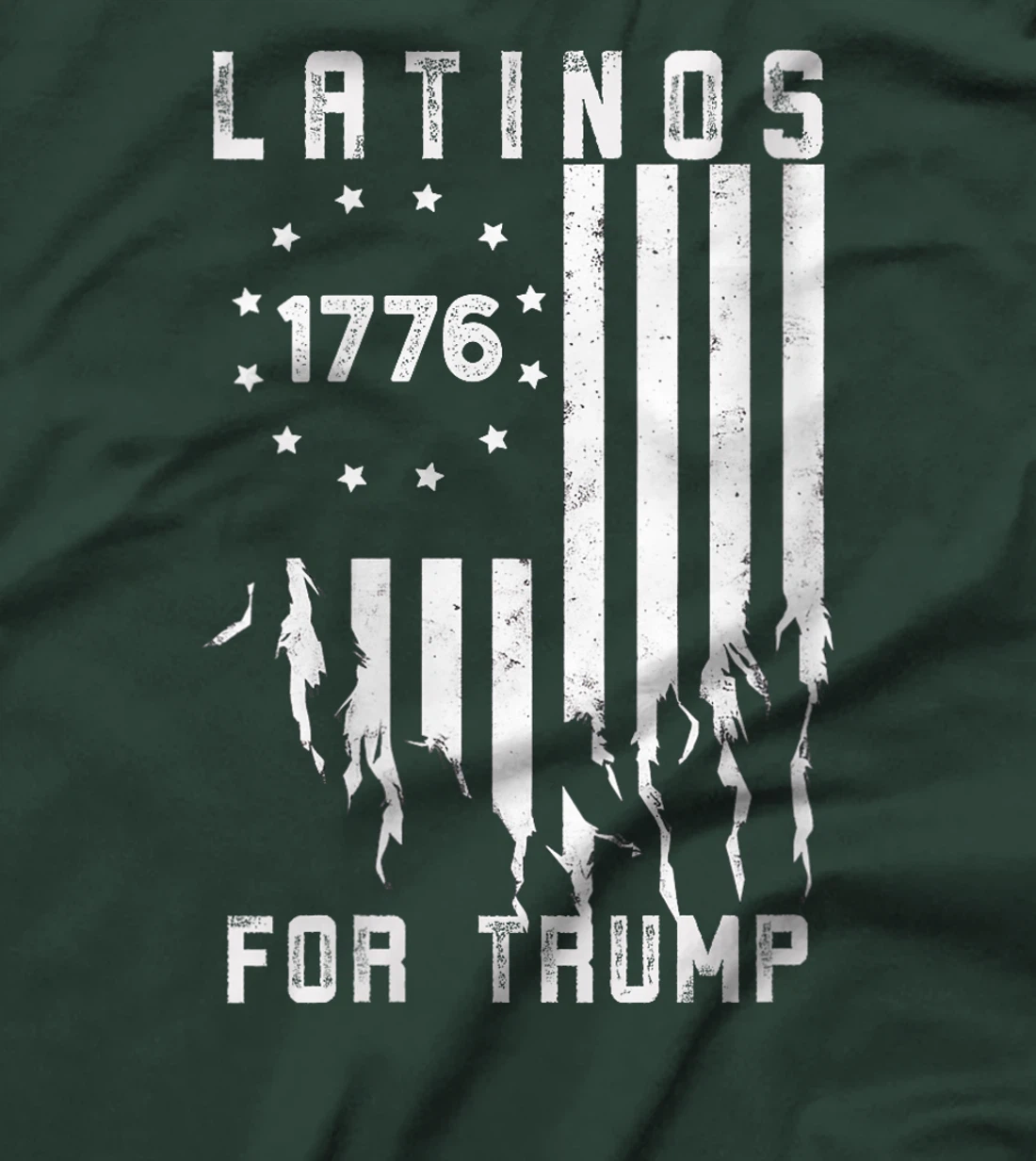 Womens Latinos for Trump 2024, Funny Election USA Flag T-Shirt