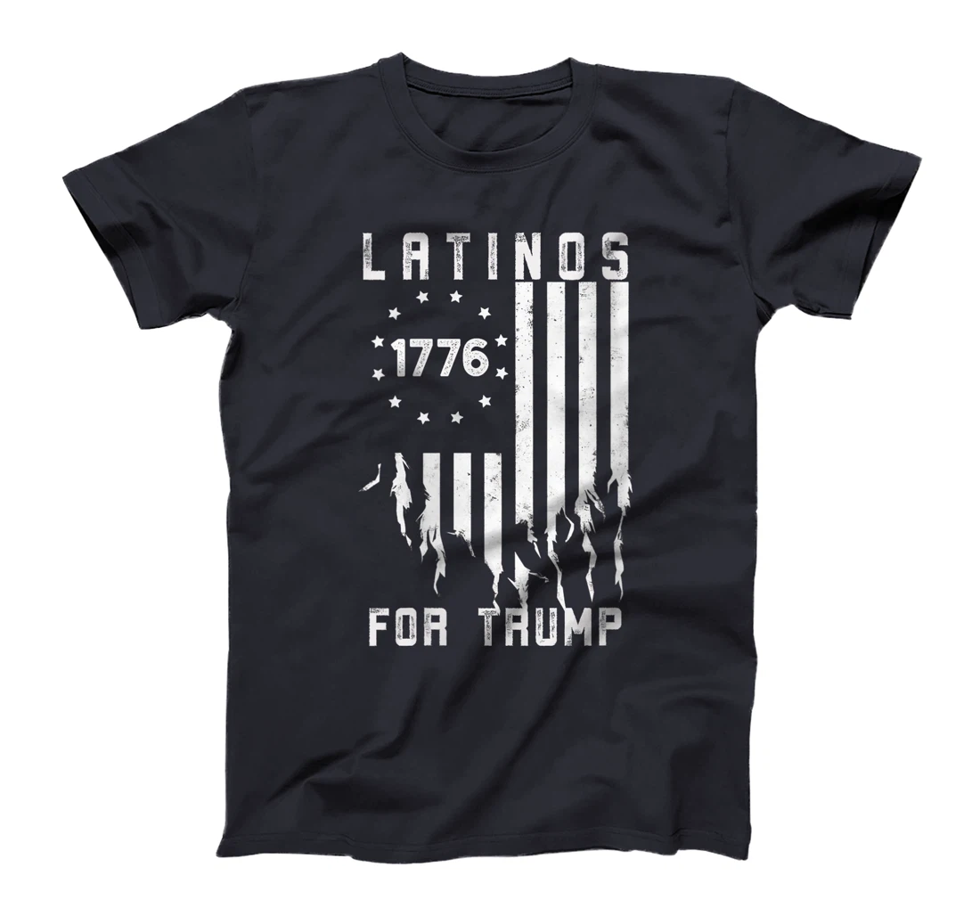 Womens Latinos for Trump 2024, Funny Election USA Flag T-Shirt