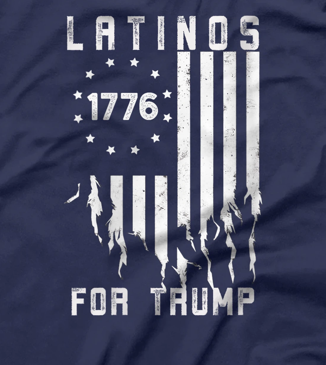Womens Latinos for Trump 2024, Funny Election USA Flag T-Shirt