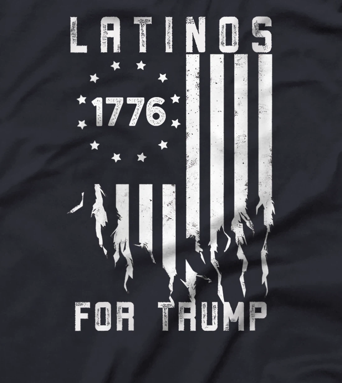 Womens Latinos for Trump 2024, Funny Election USA Flag T-Shirt