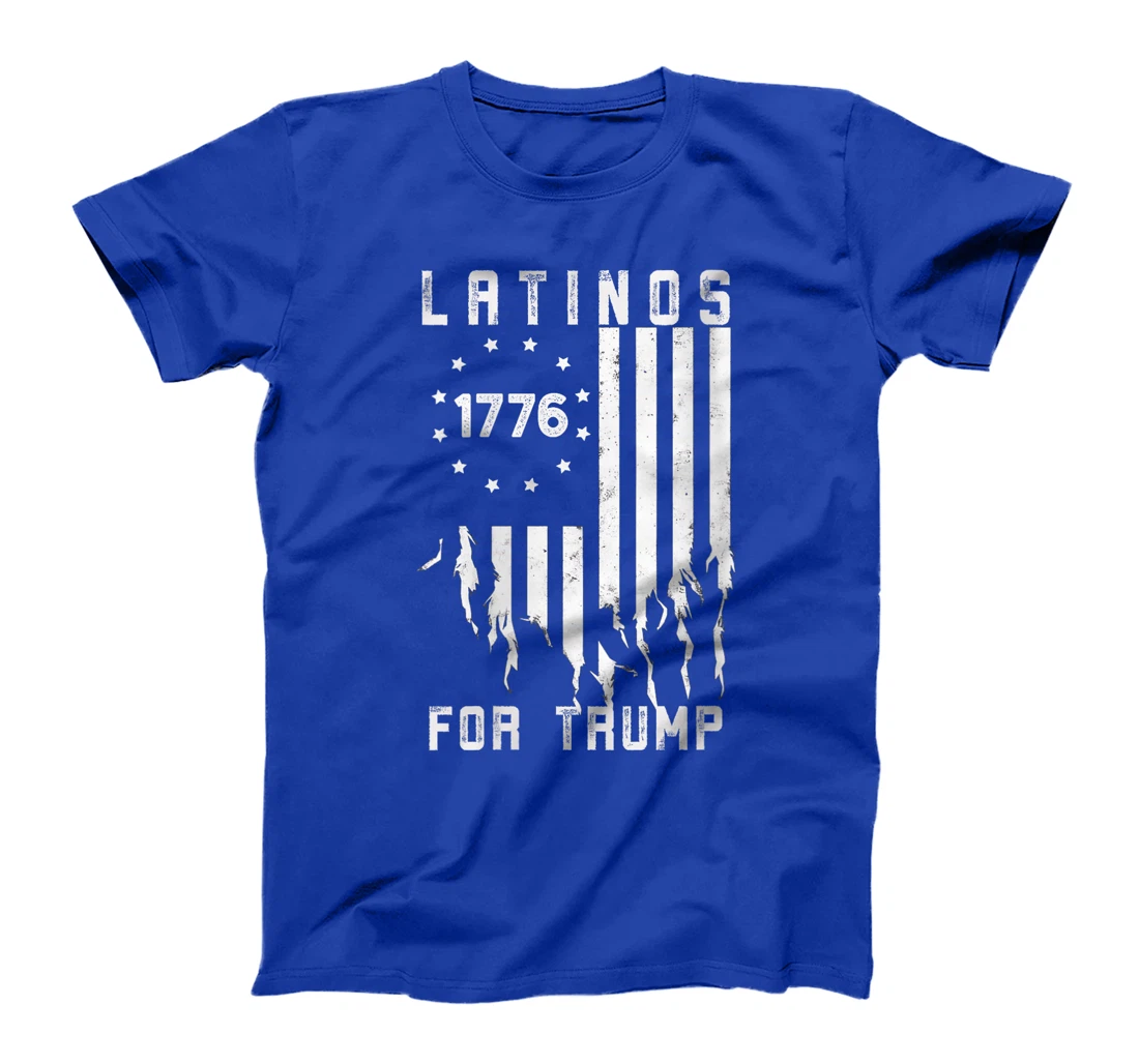Womens Latinos for Trump 2024, Funny Election USA Flag T-Shirt
