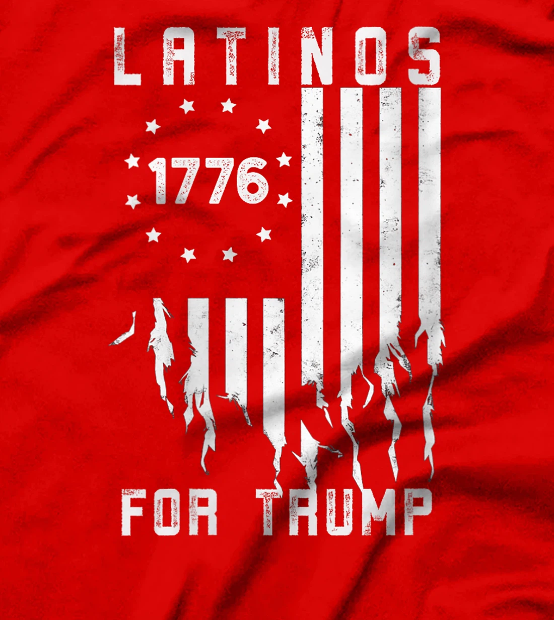 Womens Latinos for Trump 2024, Funny Election USA Flag T-Shirt