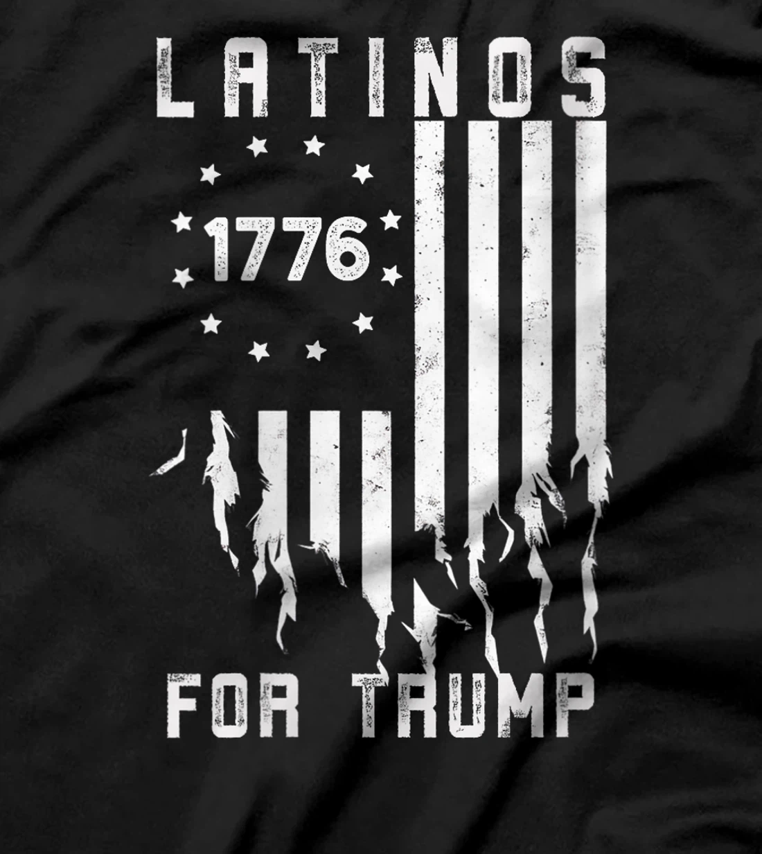 Womens Latinos for Trump 2024, Funny Election USA Flag T-Shirt