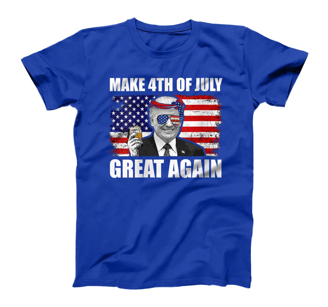 Womens Trump 2024 Make 4th of July Great Again Patriotic T-Shirt