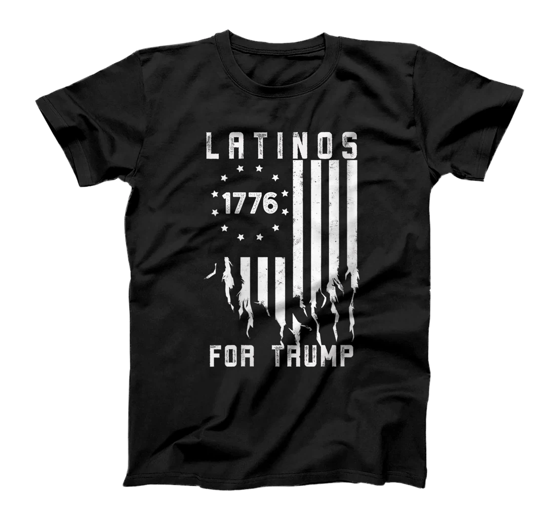 Womens Latinos for Trump 2024, Funny Election USA Flag T-Shirt