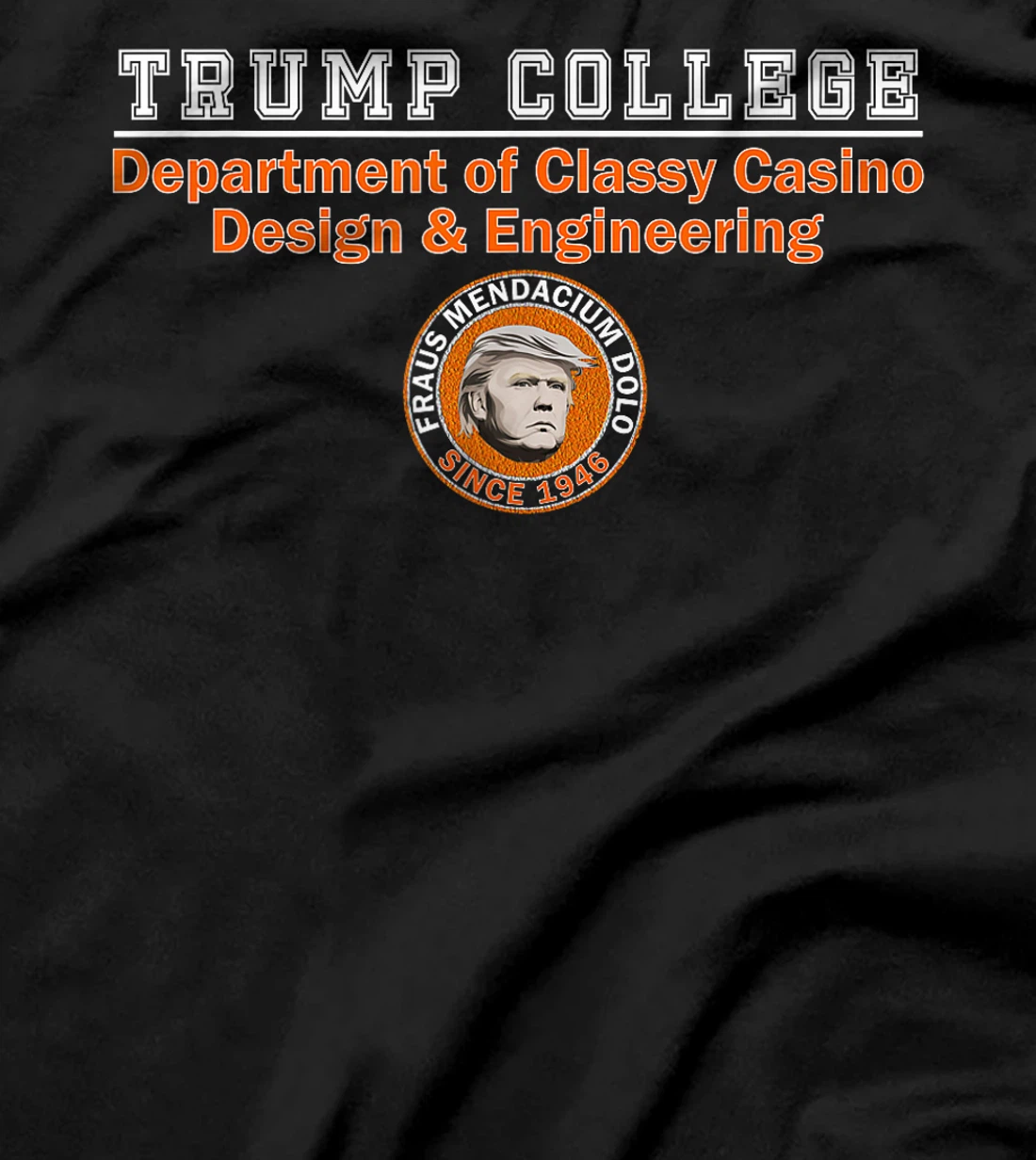 Womens Anti Trump - Trump College - Classy Casino Design T-Shirt