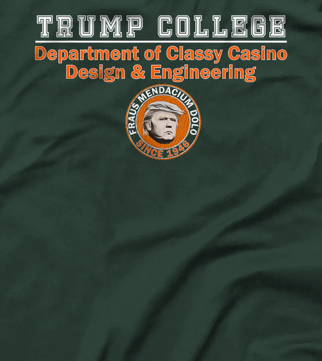 Womens Anti Trump - Trump College - Classy Casino Design T-Shirt