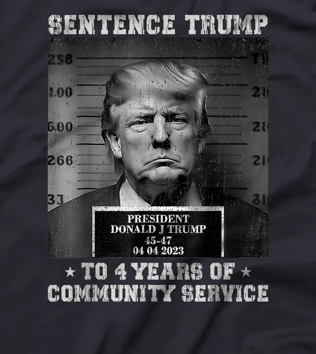 Sentence Trump to 4 Years of Community Service Mug Shot T-Shirt