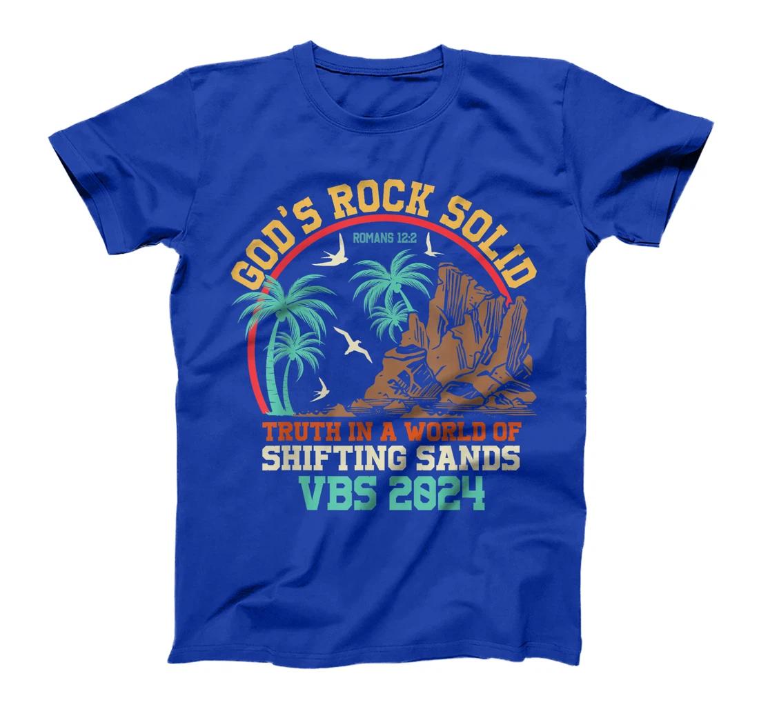 God's Rock Solid Vacation Bible School VBS 2024 Summer Camp T-Shirt