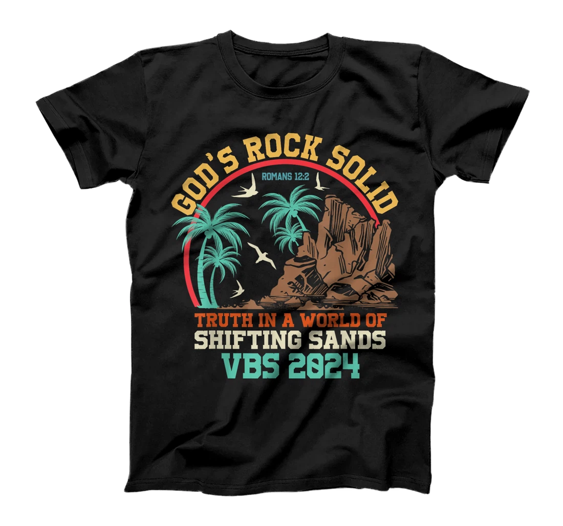 God's Rock Solid Vacation Bible School VBS 2024 Summer Camp T-Shirt