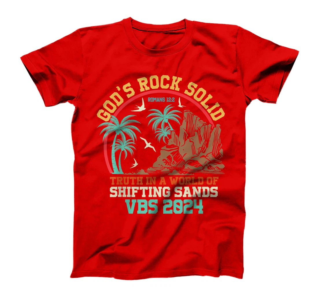 God's Rock Solid Vacation Bible School VBS 2024 Summer Camp T-Shirt