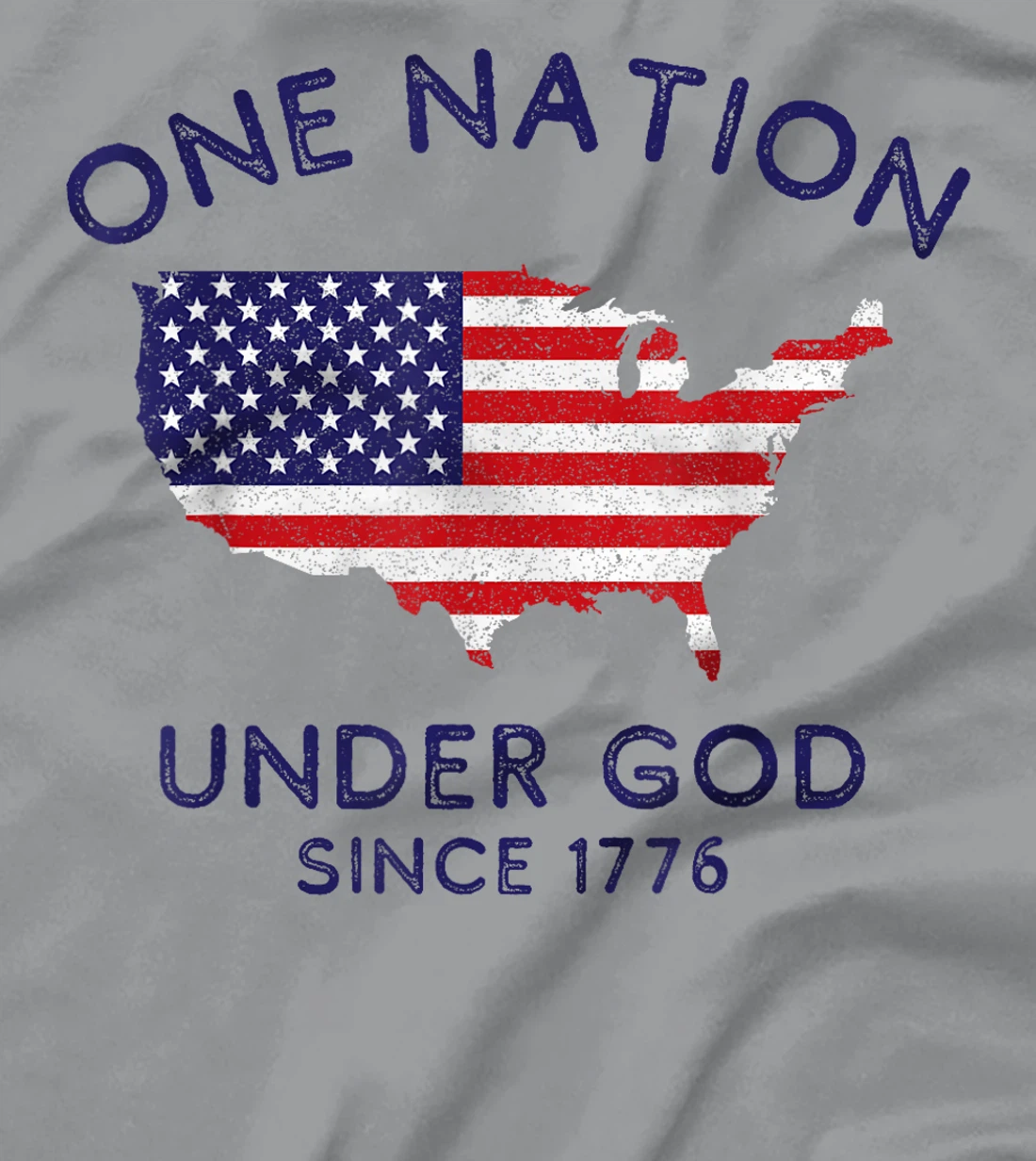 One Nation Under God Since 1776, Patriotic American July 4th T-Shirt