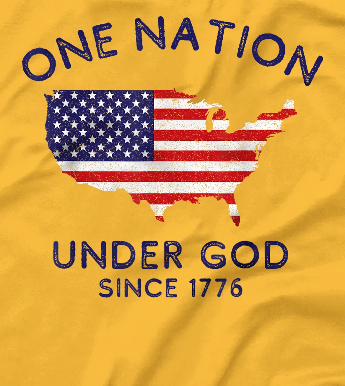 One Nation Under God Since 1776, Patriotic American July 4th T-Shirt