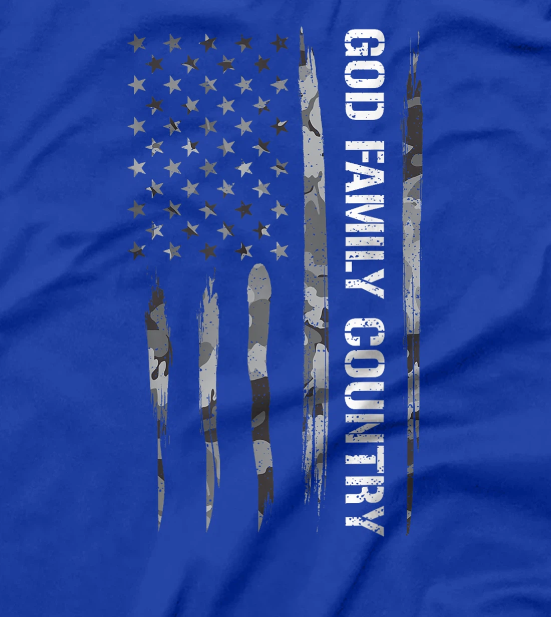 Faith: God Family Country - American Flag T-Shirt