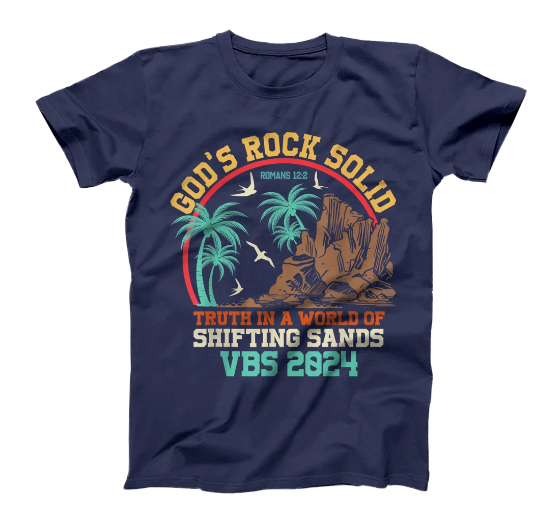 God's Rock Solid Vacation Bible School VBS 2024 Summer Camp T-Shirt