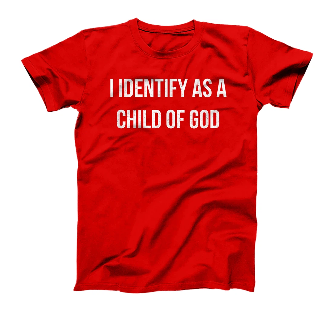 I Identify As A Child of God Overcomer Christian Vintage T-Shirt