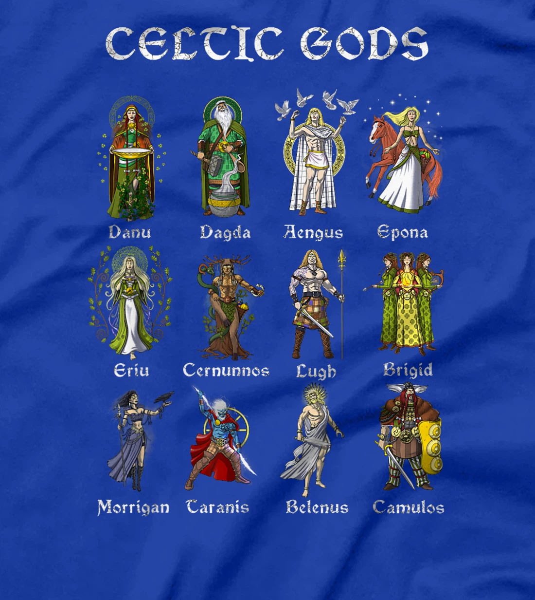 Celtic Mythology Gods Norse Viking Warriors Pagan Nordic T-Shirt