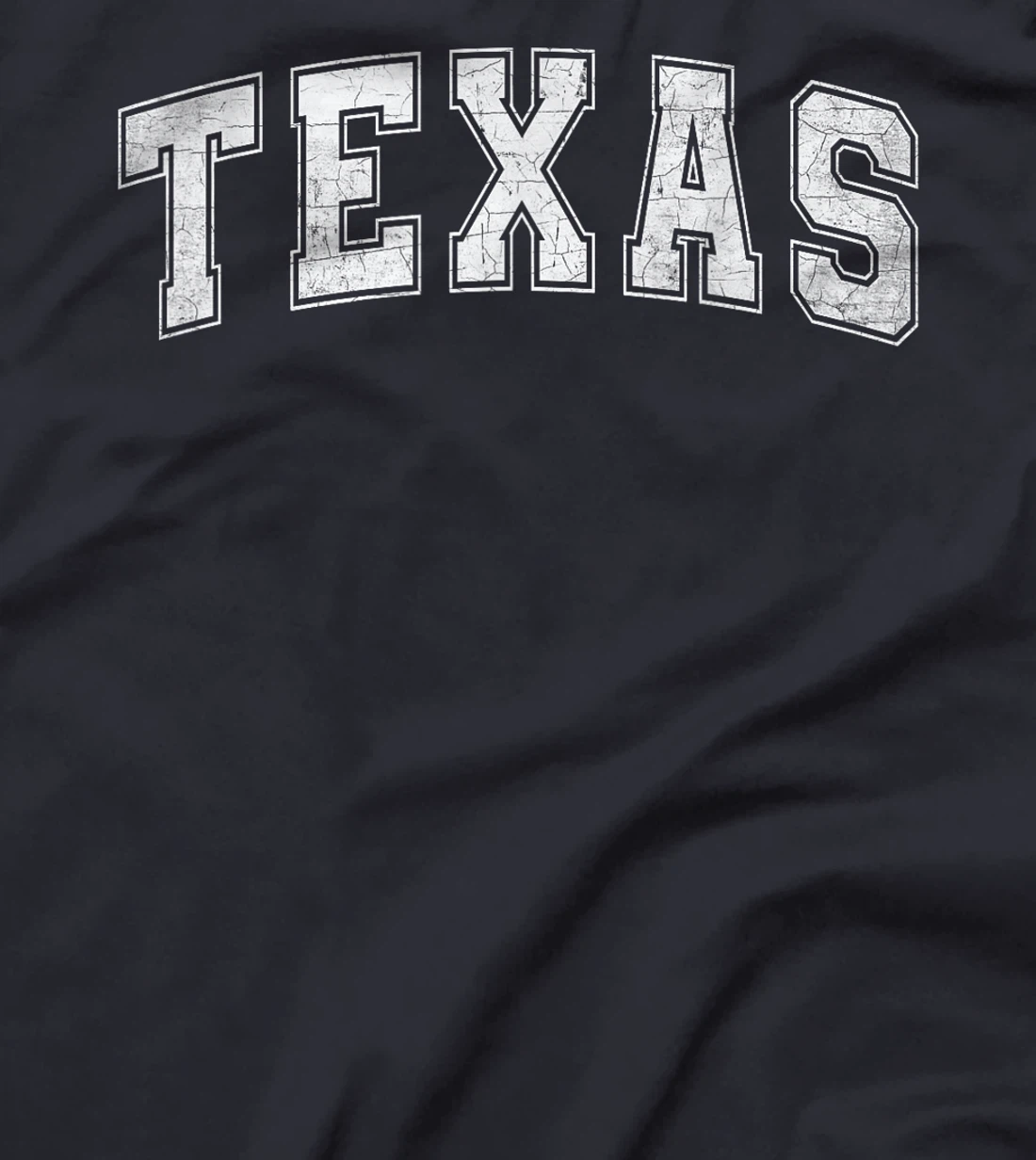 Texas State Retro White Varsity Vintage Text T-Shirt