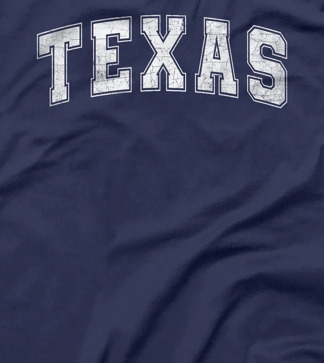 Texas State Retro White Varsity Vintage Text T-Shirt